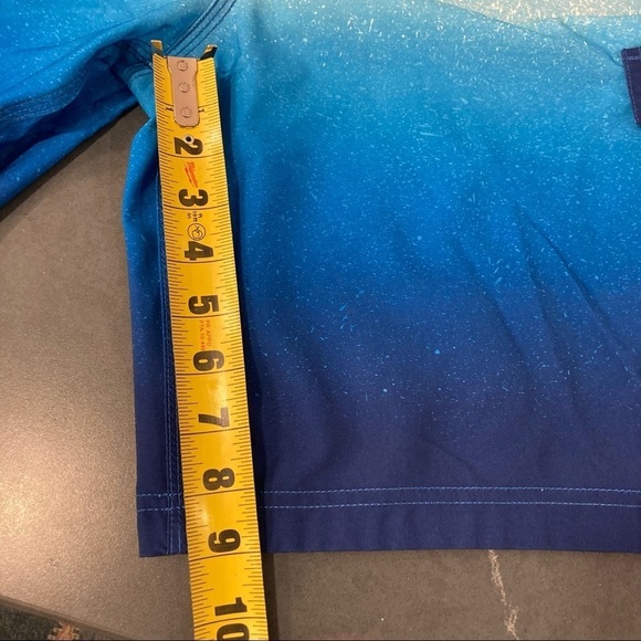 Speedo mens Large swim trunks ombré blues - Picture 7 of 9